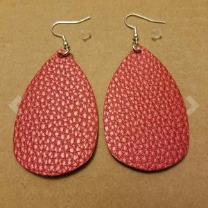 New Faux Leather Earrings